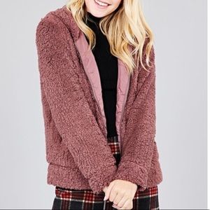 ✨NEW✨ Mauve Furry Jacket